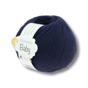 cool wool baby natblå